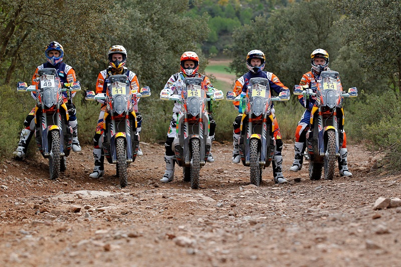 128649 Antoine Meo Jordi Viladoms Laia Sanz Toby Price Matthias Walkner KTM 450 RALLY 2015