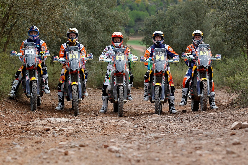 128649 Antoine Meo Jordi Viladoms Laia Sanz Toby Price Matthias Walkner KTM 450 RALLY 2015