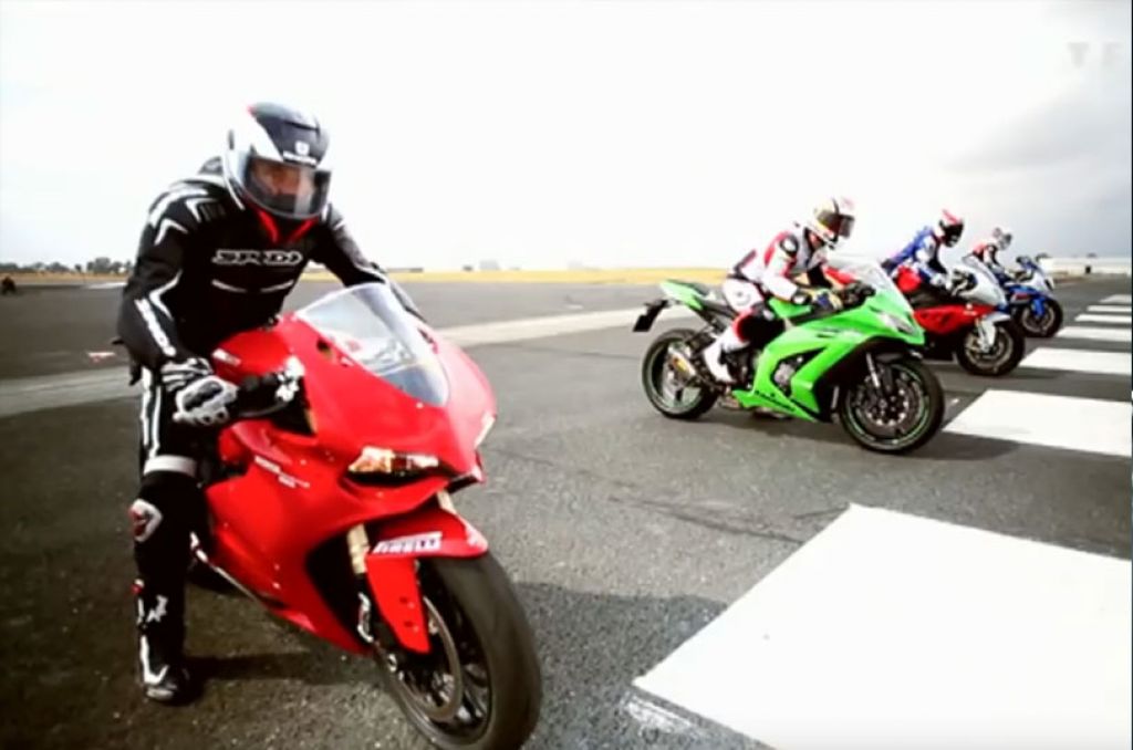 Kawasaki ZX10R vs Suzuki 1000 GSX-R vs BMW S1000RR vs Ducati 1199 Panigale